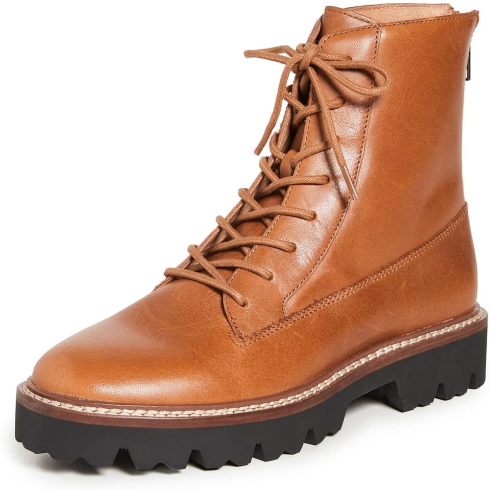 NWOT Madewell CityWalk Lugsole Leather lace-up Boots